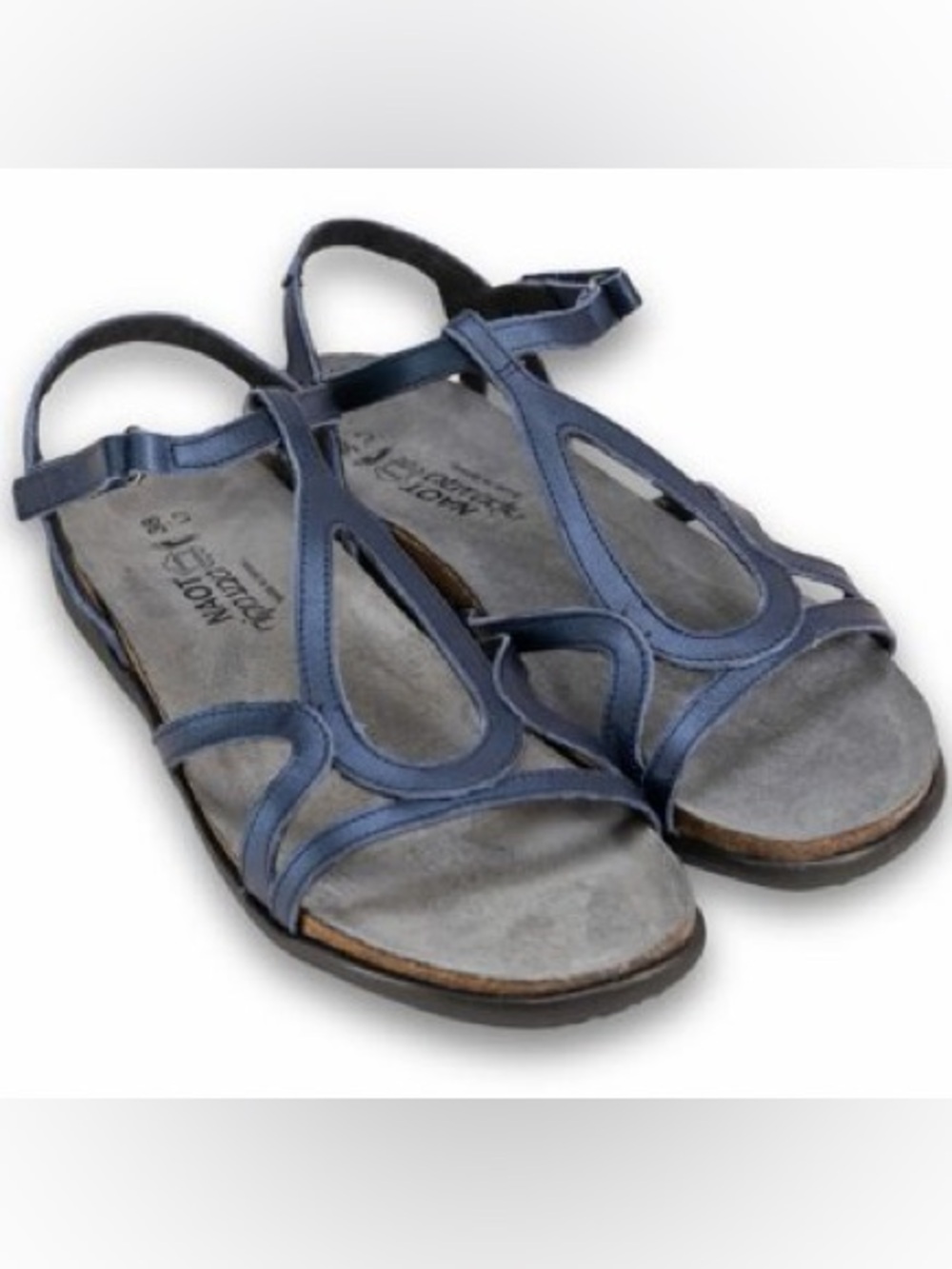 Naot Women's Strappy Leather Sandals in Navy
